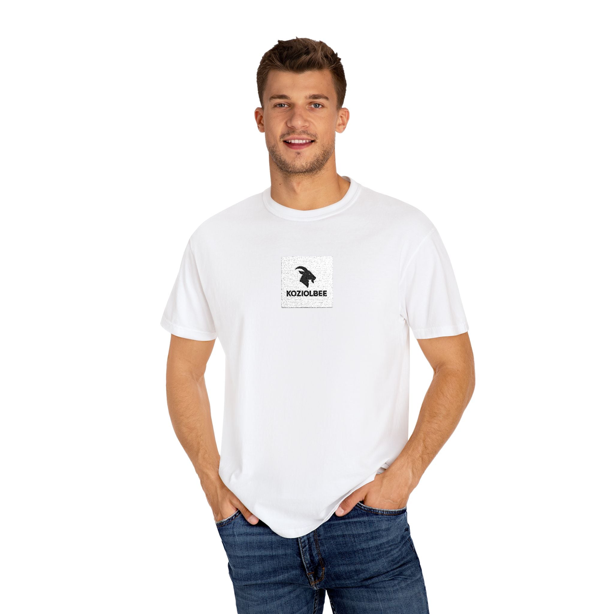 Garment-Dyed T-Shirt with Creative Graphic Design, Casual Wear, Gifts for Him/Her, Summer Essentials, Festival Apparel