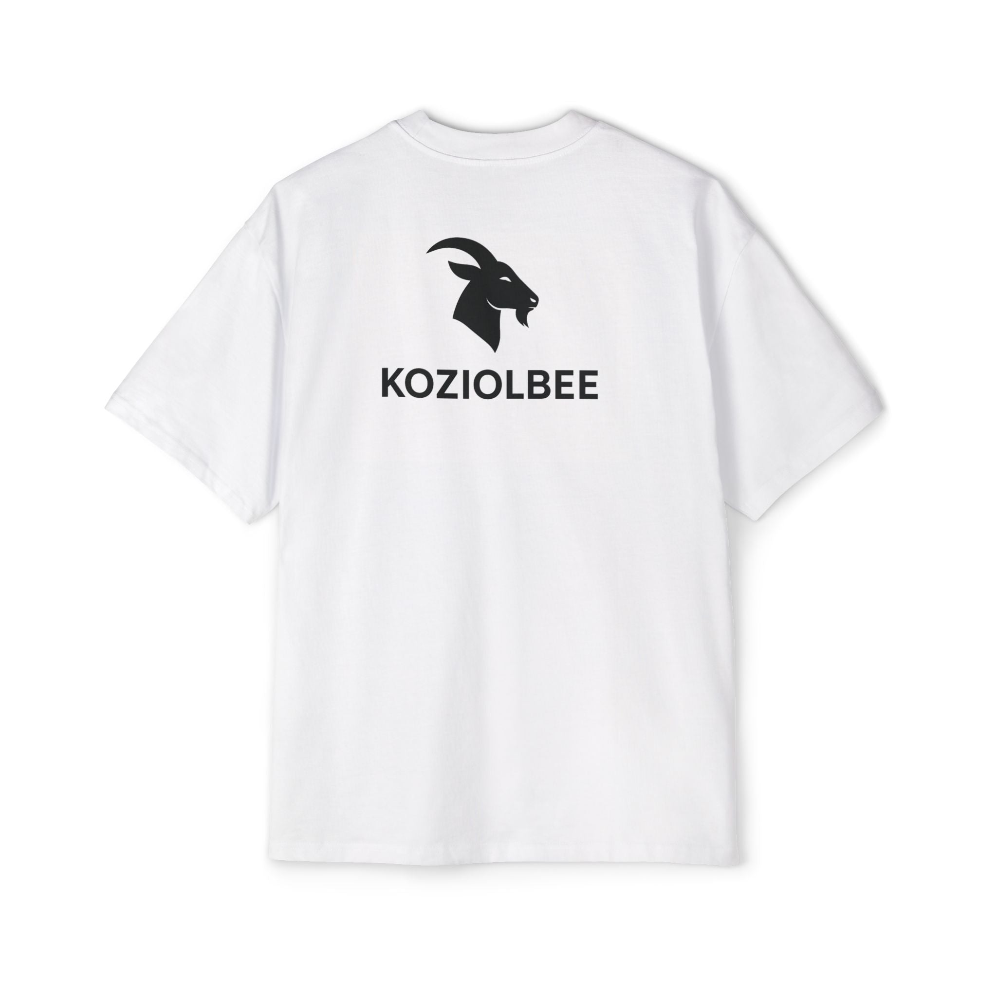 Men's Heavy Oversized Tee with Goat Design - Comfy Streetwear, Casual Summer Top, Gift for Him, Trendy Oversized Tee, Unique Graphic Tee