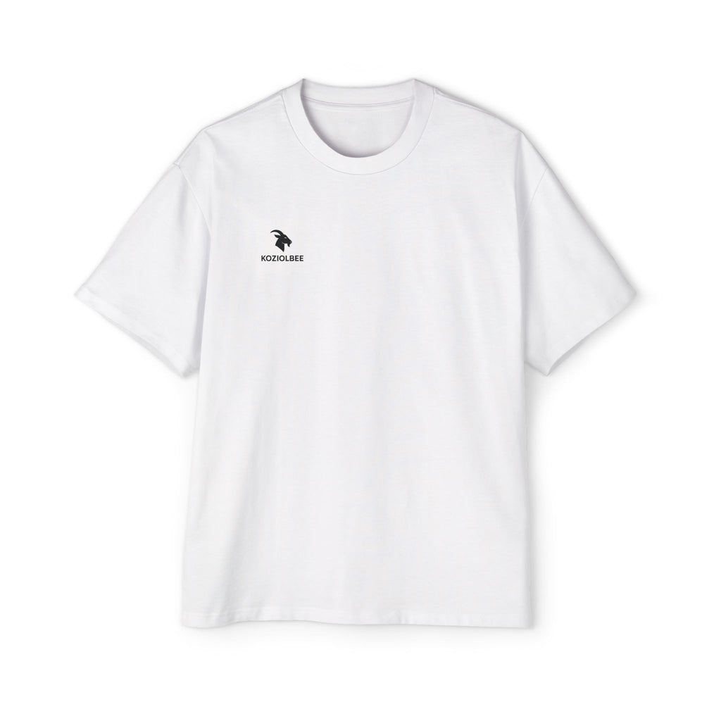 Men's Heavy Oversized Tee with Goat Design - Comfy Streetwear, Casual Summer Top, Gift for Him, Trendy Oversized Tee, Unique Graphic Tee