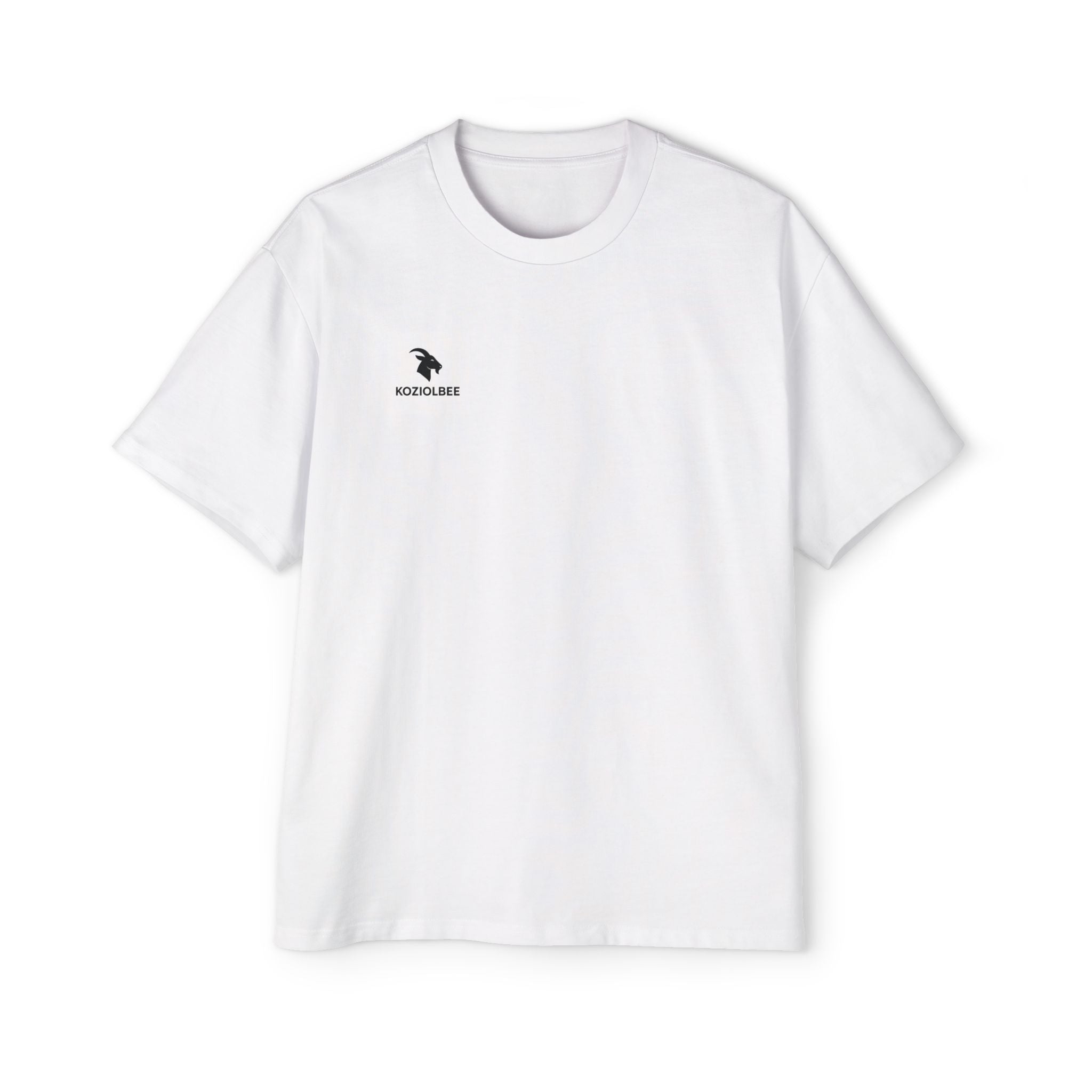 Men's Heavy Oversized Tee with Goat Design - Comfy Streetwear, Casual Summer Top, Gift for Him, Trendy Oversized Tee, Unique Graphic Tee
